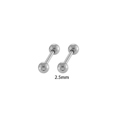 1 Pair Simple Spherosome Stainless Steel Gold Color Women's Piercings Earrings h5 Picture2