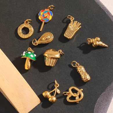1 paio di pendenti da donna in acciaio inossidabile a forma di pianta carina, serie semplice h5 Immagine3