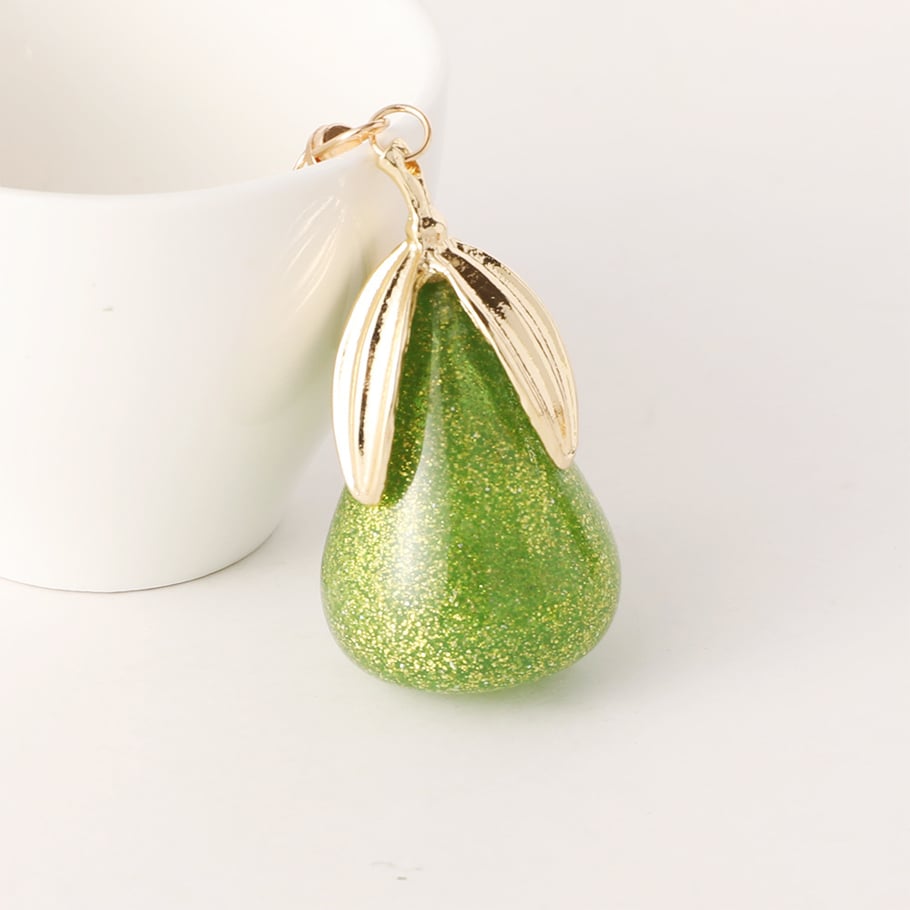 1 Piece Pear Alloy Keychain 