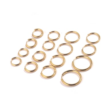 1 stuk eenvoudige doe-het-zelf ringvormige sluitingen van roestvrij staal voor sieraden h5 Afbeelding3