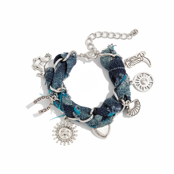 1 Piece Punk Alloy Charm Bracelets