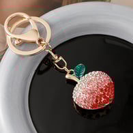 Peach keychain 