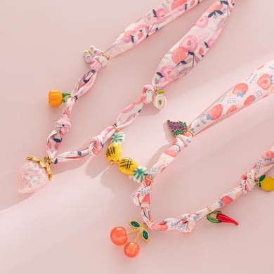 Collier romantique avec pendentif fraise sucrée, 1 pièce h5 Image3