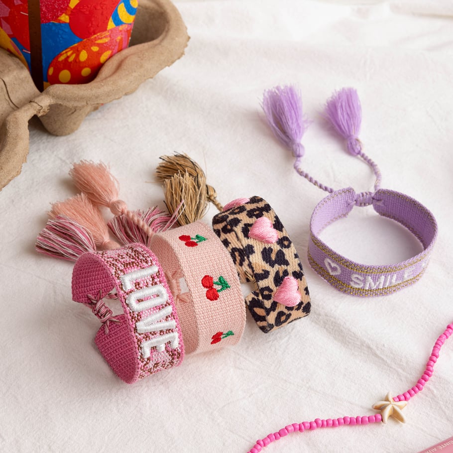1 Piece Fashionable Series Bohemian Letter Cotton Women's Bangles h5Picture6