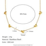 Chain Collection Oblique Heart O Chain-Gold Picture11