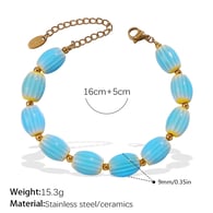 SL231BEG Keramische Gouden Armband 