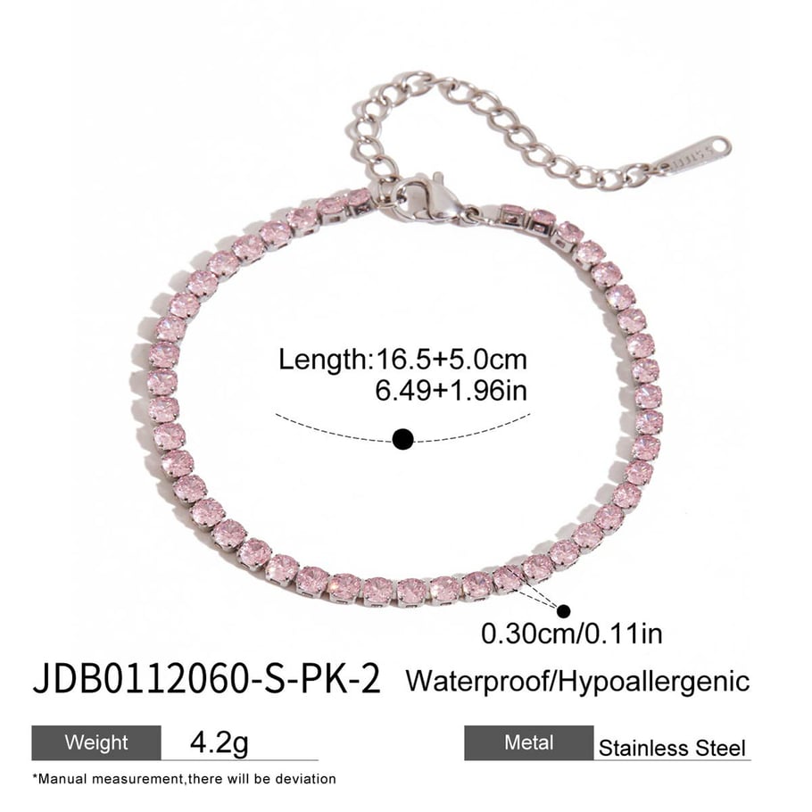 1 Stück Sweet Heart Edelstahl Goldfarben Damen Kettenarmbänder 