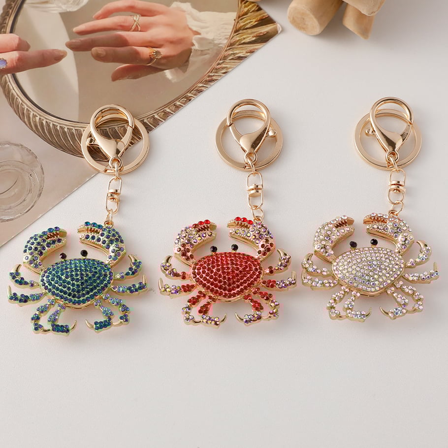 1 Piece Crab Alloy Keychain Picture2