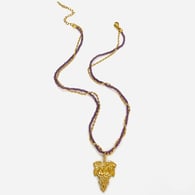 Collana con ciondolo ametista e uva Immagine2