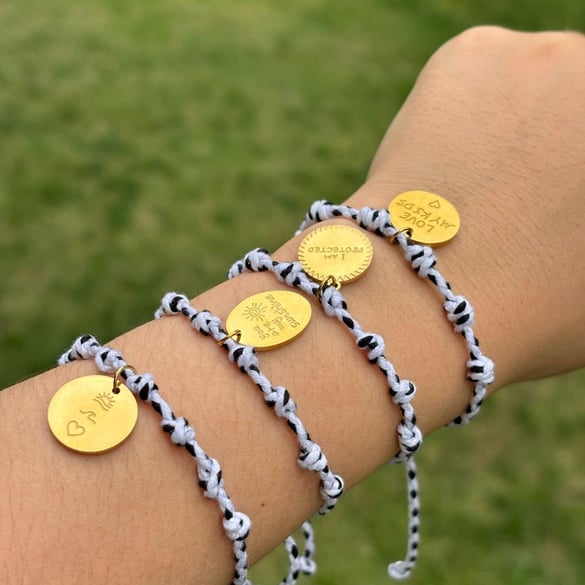 1 Piece Stainless Steel Gold Color Charm Bracelet 2
