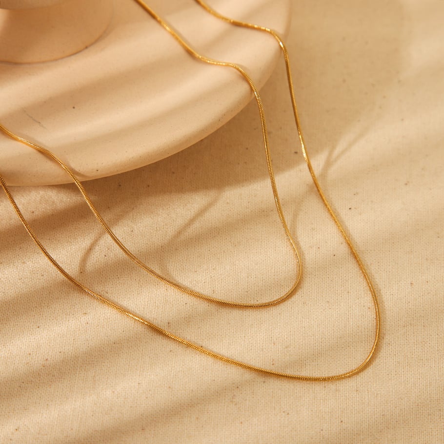 Simple and Versatile Double-layer Stainless Steel Women's Necklace Picture4