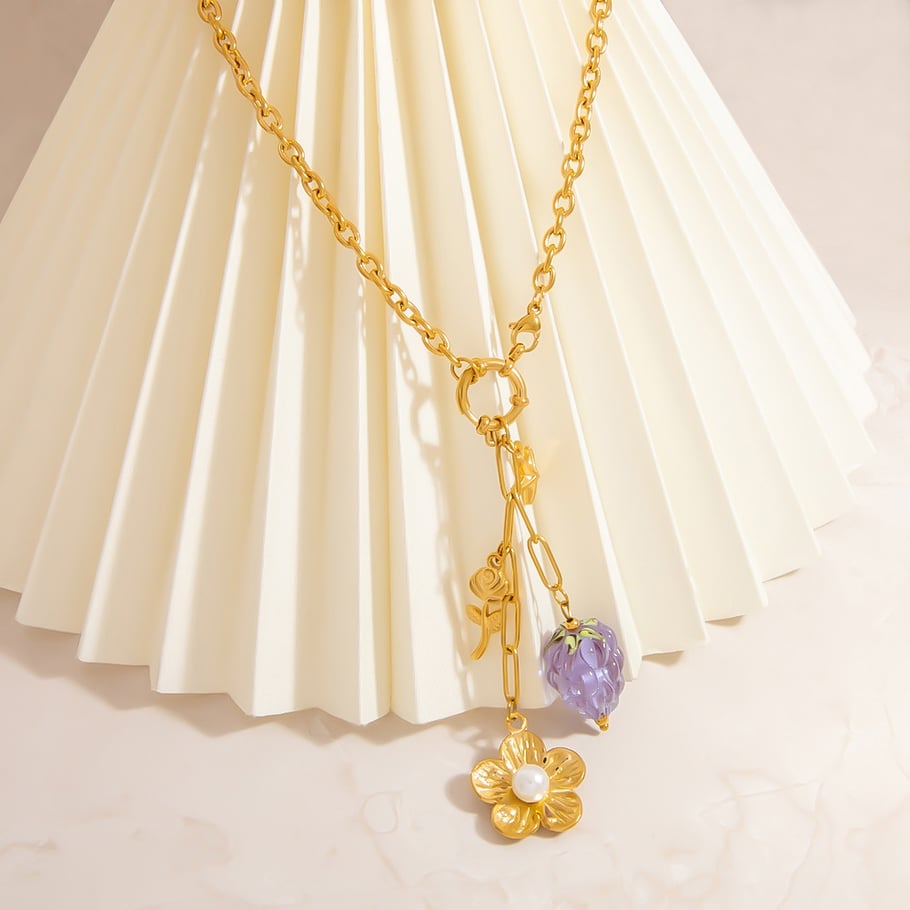 Collier pour femme avec pendentif en forme de petit champignon mignon Image5