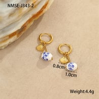 NMSE-J343-2 Pendientes de concha Imagen2