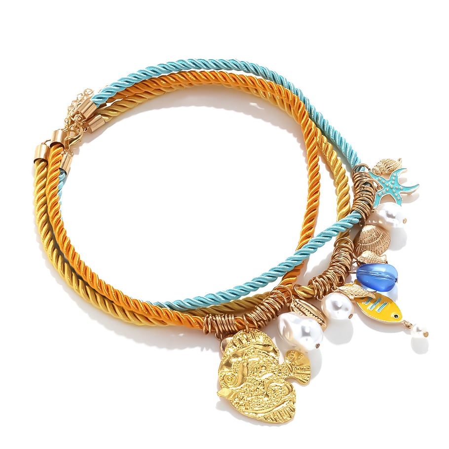 1 Set Ins Style Rope Layered Necklaces Picture2