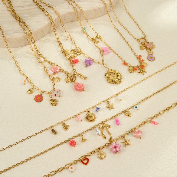 Vacation Turtle Stainless Steel   Gold Color Women's Pendant Necklaces