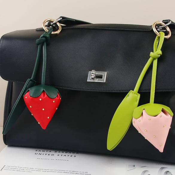 Simple Series Sweet Flower PU Women's Bag Charms 2