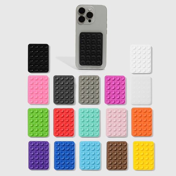 1 Piece Dual-Sided Silicone DIY Self-Adhesive Non-Slip Suction Cup for Phones