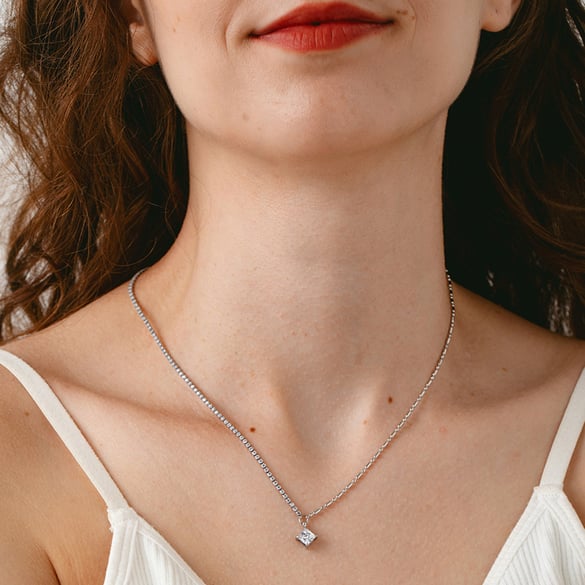 Simple Series Daily Geometric Stainless Steel  Women's Chain Necklaces