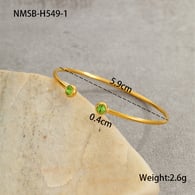 NMSB-H549-1 Yeşil Elmas Bileklik 