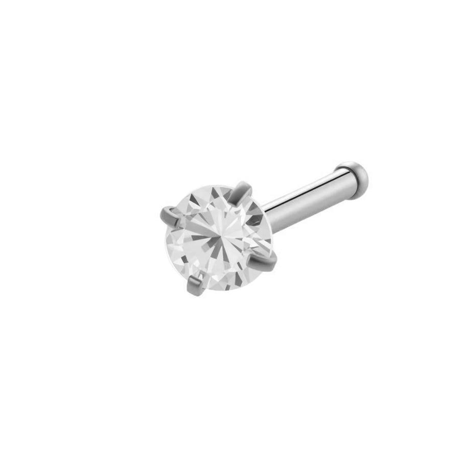 1 piercing de nez tendance en acier inoxydable avec zircon couleur or pour femme 