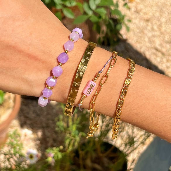 1 bracelet de perles colorées en pierres naturelles pour femme 2