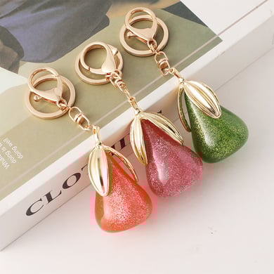 1 Piece Pear Alloy Keychain h5 Picture2