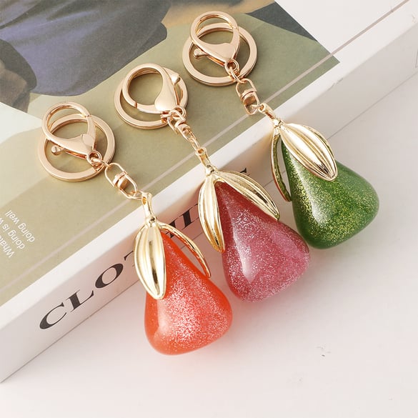 1 Piece Pear Alloy Keychain 2