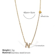 XL543WEGN harf kolye 