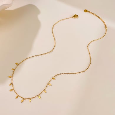 1 Stück glänzende Form Edelstahl Gold Farbe Damen Anhänger Halsketten h5 Bild3