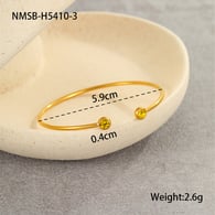NMSB-H5410-3 Sarı Elmas Bileklik Resim6