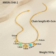 NMSN-J348-2 Altın Çiçek Kolye Resim5