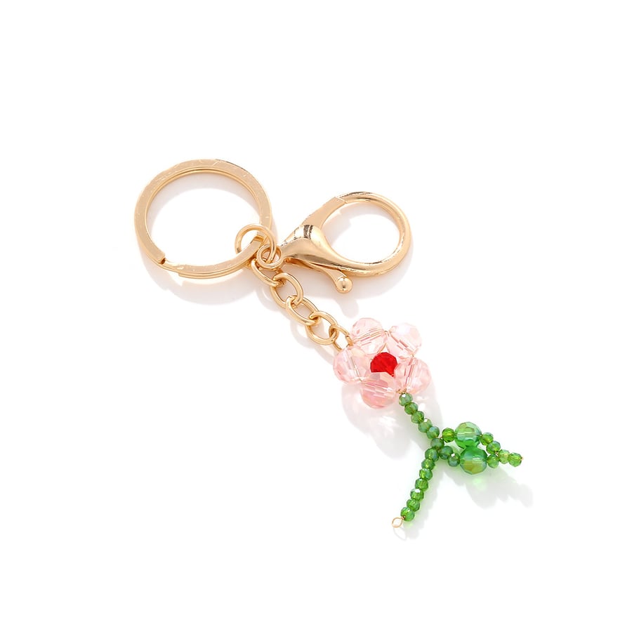1 Piece Romantic Flower Keychain Picture3
