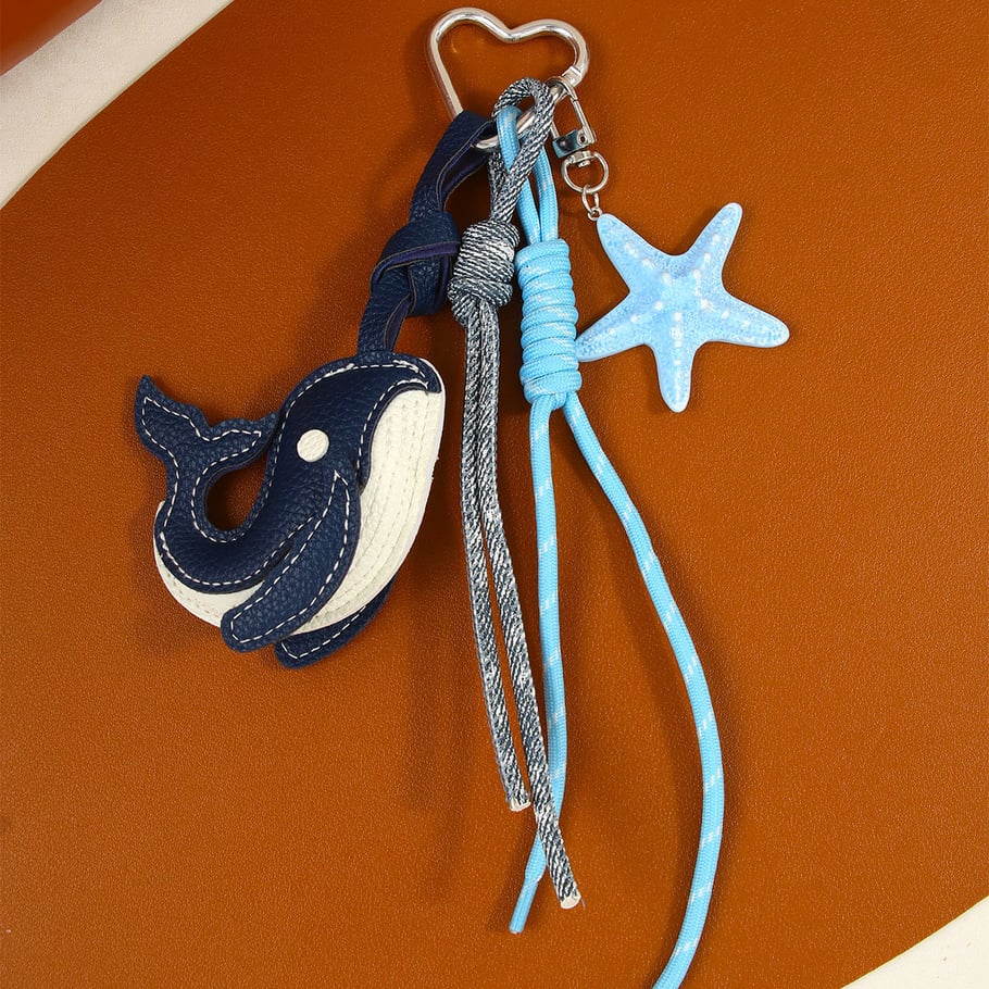 Lichte luxe en schattige kleine walvis PU tashanger 