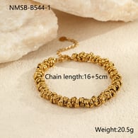 NMSB-B544-1 Gold Bracelet 
