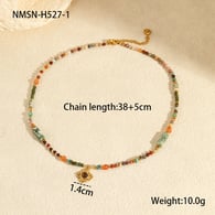 NMSN-H527-1 Halskette mit Tigerauge-Anhänger Bild8