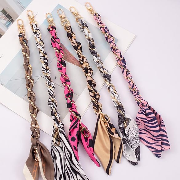 1 Piece Stylish Series Scarves Gold Color Aluminum Phone Strap 2