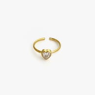 Strass a forma di cuore bianco Immagine4