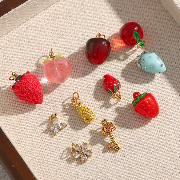 1 Pair Daily Plant Stainless Steel Women's Pendants