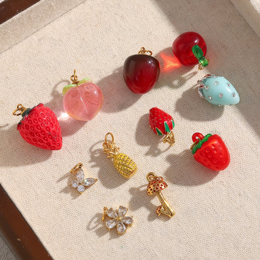 1 paire de pendentifs en acier inoxydable pour femme, motif plante quotidienne Image2