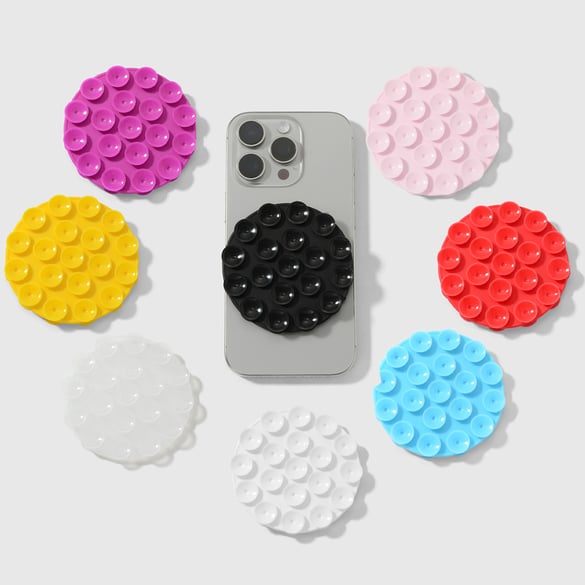 1 Piece Dual-Sided Silicone DIY Self-Adhesive Non-Slip Suction Cup for Phones