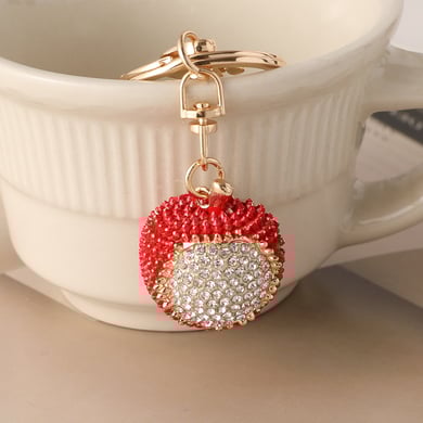 1 Piece Lychee Alloy Keychain h5 Picture3