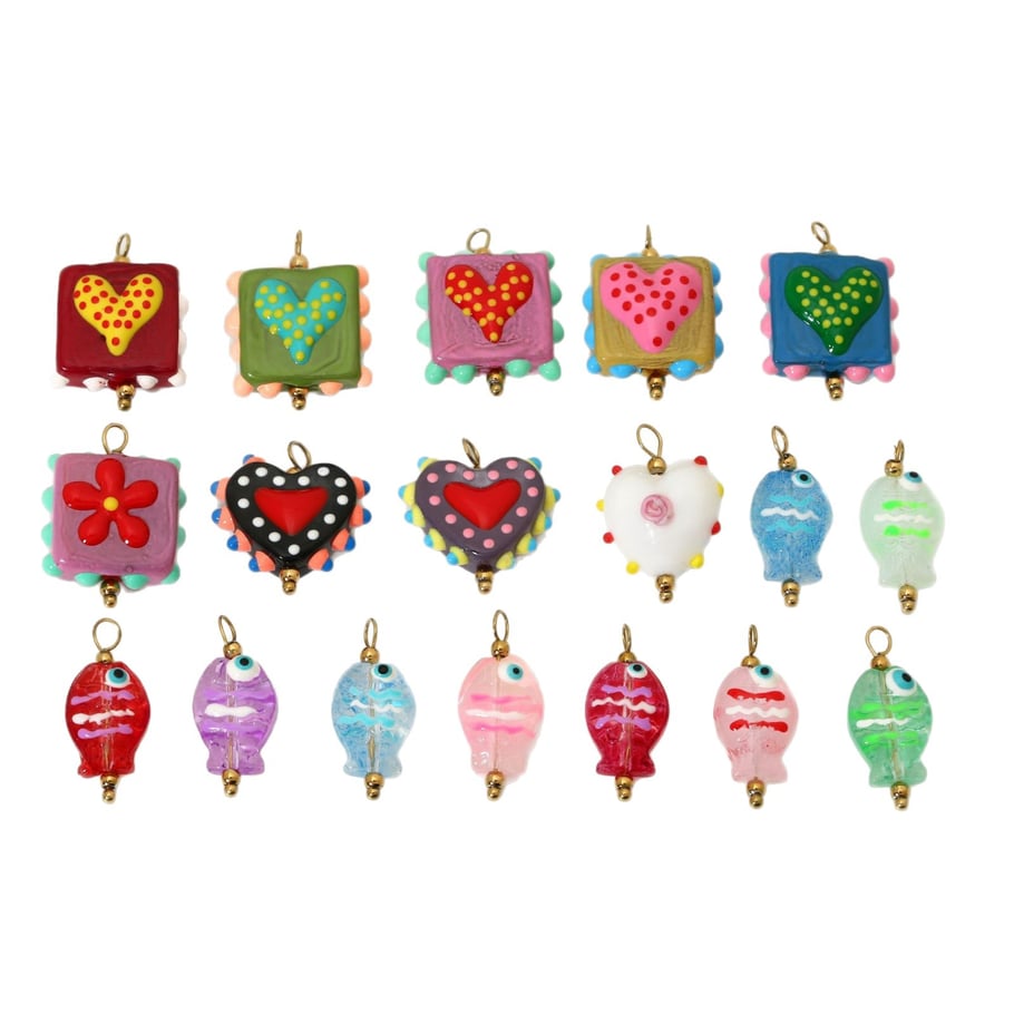 DIY Romantische Serie Zoete Hart Glazen Hangers Afbeelding5