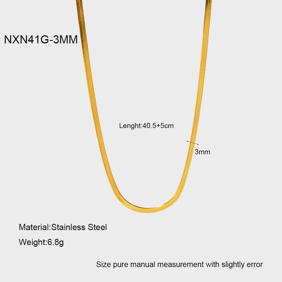 Simple Series Daily Chain Stainless Steel  Unisex Basic Necklaces 
