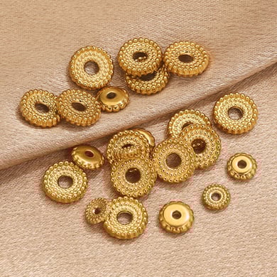 1 stuk Dagelijkse Spacer Beads Roestvrijstalen Sieradenbedels h5 Afbeelding3