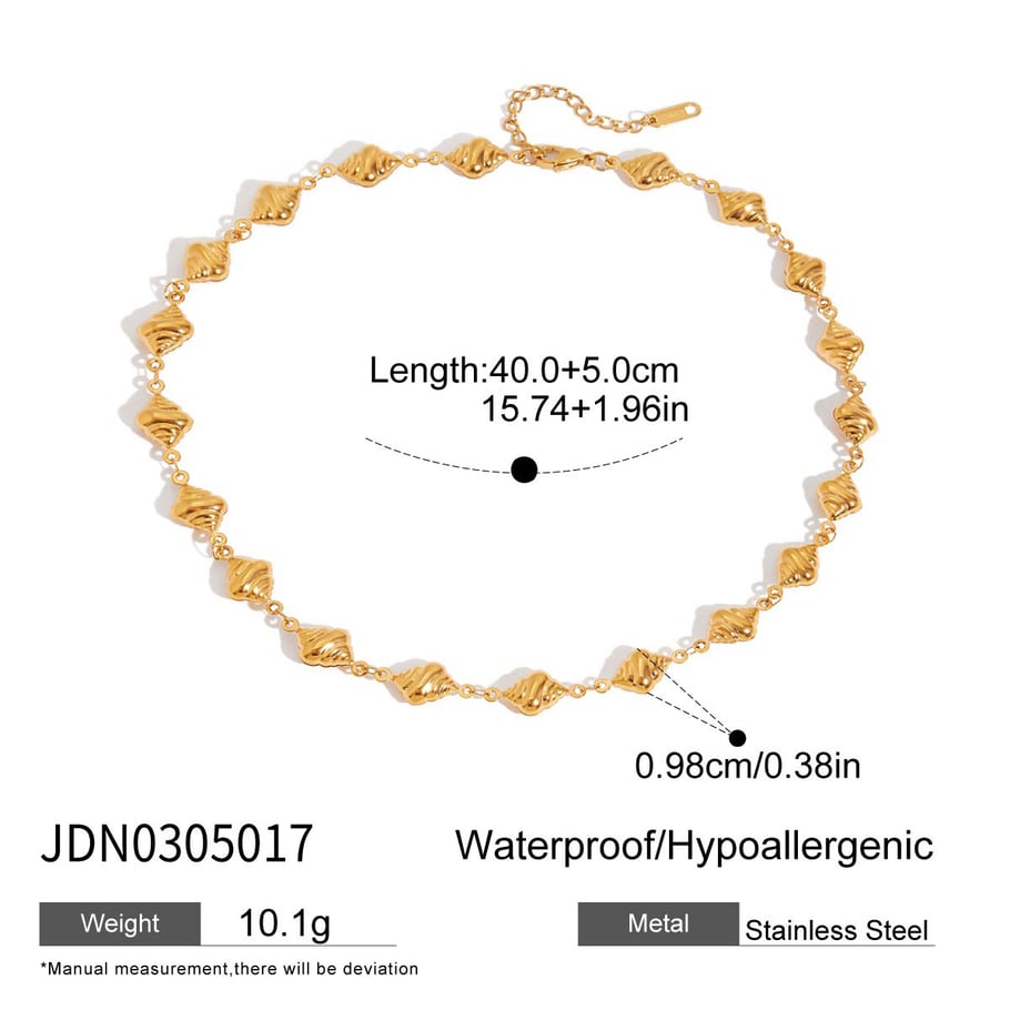 1 Piece Simple CroissantStainless Steel Gold Color Women's Charm Bracelets 