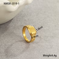 NMSR-J319-1 Anello con orologio in oro/One size Immagine4