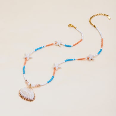 1 Piece Vacation Shell Stainless Steel Women's Pendant Necklaces h5 Picture7