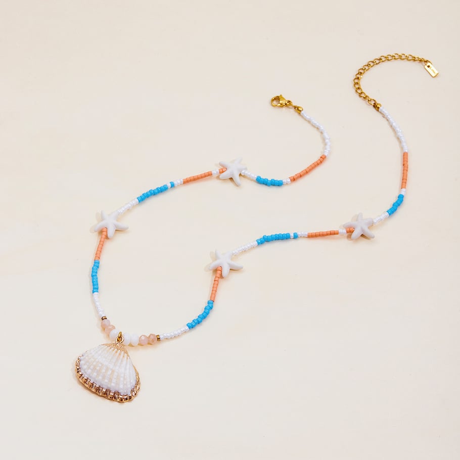 1 Piece Vacation Shell Stainless Steel Women's Pendant Necklaces Picture7