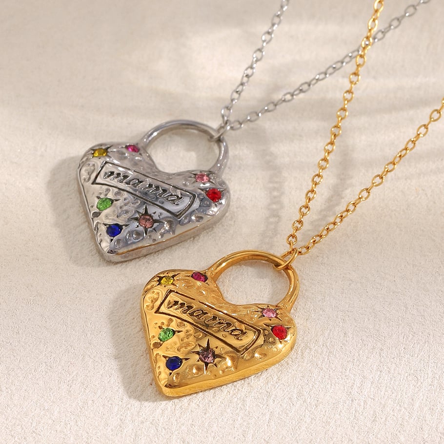 1 Piece Simple Series Classic Heart Stainless Steel Women's Pendant Necklaces Picture3