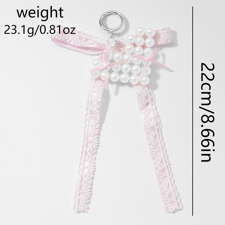 1 Piece Beaded Heart Bag Charm Picture7